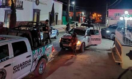 ZONAS CENTRO Y ALTIPLANO BAJO VIGILANCIA DE LA GUARDIA CIVIL ESTATAL