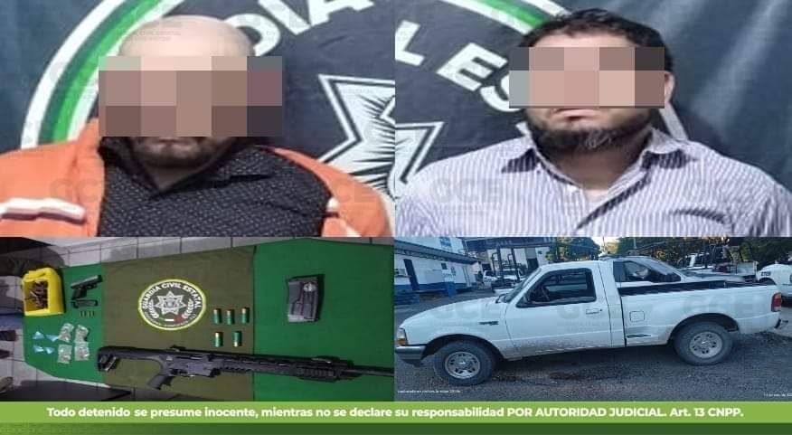 AGENTES ESTATALES DETIENEN A DOS PRESUNTOS CRIMINALES EN TAMUÍN