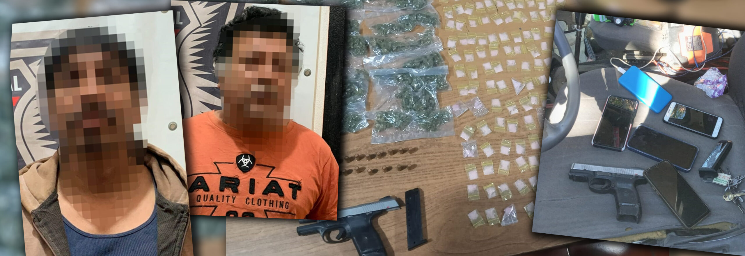 DETENIDOS EN «EL REFUGIO» CON DROGA Y PISTOLA