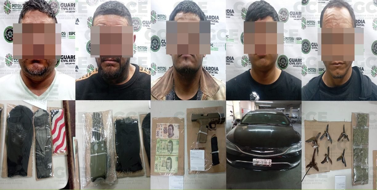 CINCO DETENIDOS TRAS DISPARAR CONTRA LA GUARDIA CIVIL ESTATAL; LLEVABAN DROGA Y PONCHALLANTAS