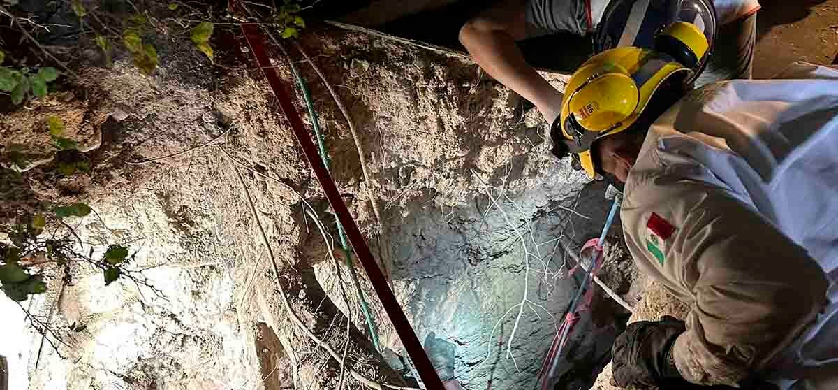 PERSONA QUE CAYÓ EN UNA GRIETA EN VENADO FUE RESCATADA CON VIDA