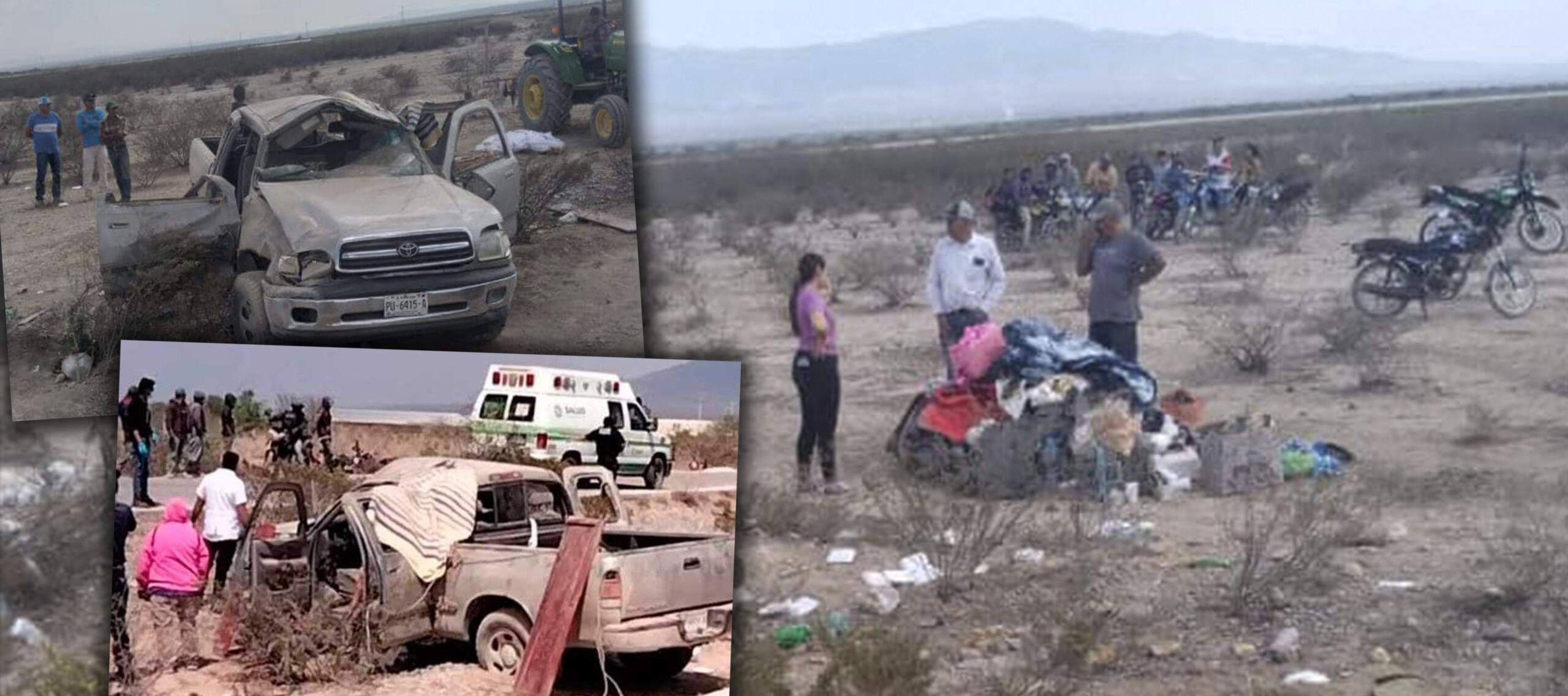 DOS MUJERES MUERTAS Y OCHO HERIDOS EN ACCIDENTE CARRETERO EN REAL DE CATORCE