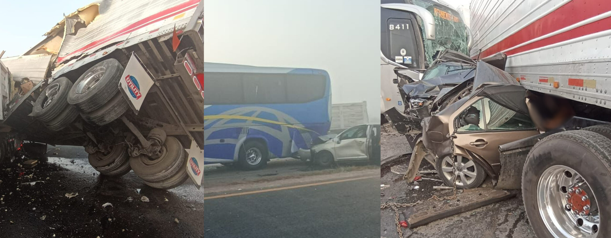 FATAL ACCIDENTE EN LA CARRETERA 57; UN MUERTO Y VARIOS HERIDOS