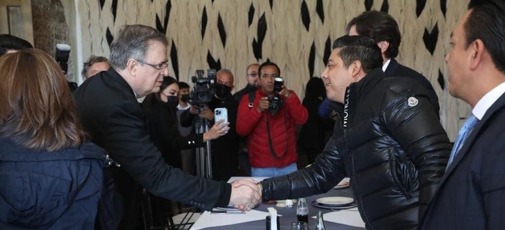 RECONOCE MARCELO EBRARD TRABAJO EN SLP DEL GOBERNADOR RICARDO GALLARDO