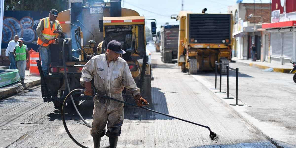 INICIARON LOS TRABAJOS DE RECONSTRUCCIÓN DE LAS CALLES 4 Y 13 EN LA COLONIA INDUSTRIAL AVIACIÓN