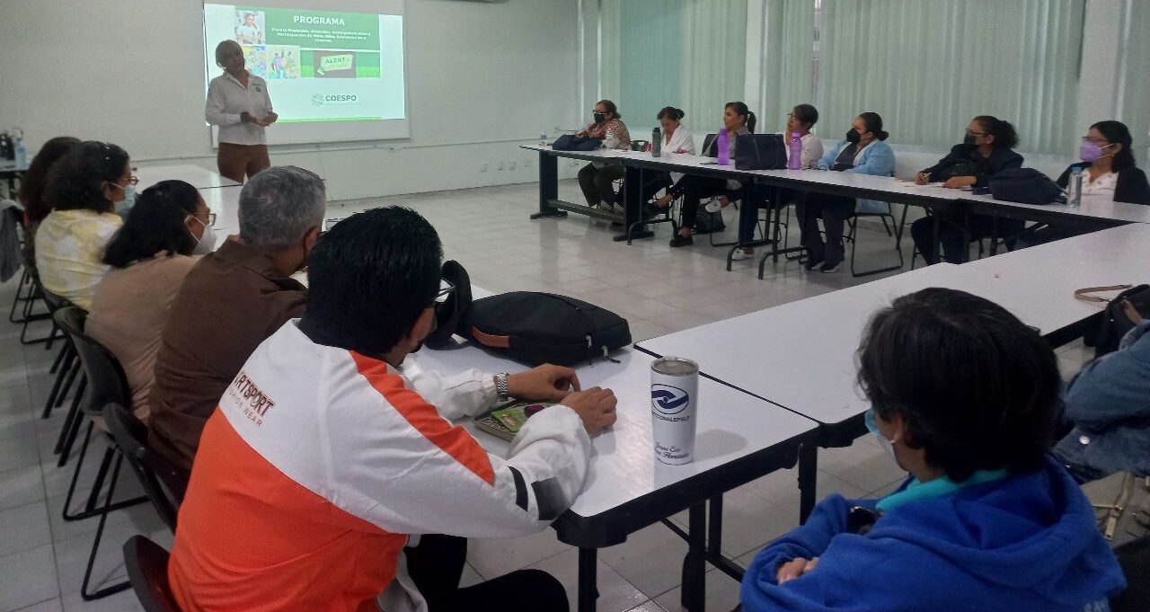 COESPO AVANZA CON CAPACITACIÓN A DOCENTES EN MATERIA DE PREVENCIÓN INTEGRAL