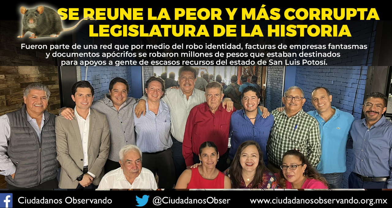 SE REÚNE LA PEOR Y MÁS CORRUPTA LEGISLATURA DE LA HISTORIA