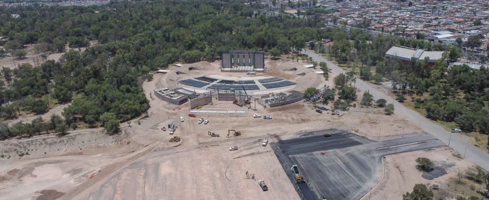 NUEVO TEATRO DE LA CIUDAD DEL PARQUE TANGAMANGA II REGISTRA 70 POR CIENTO DE AVANCE