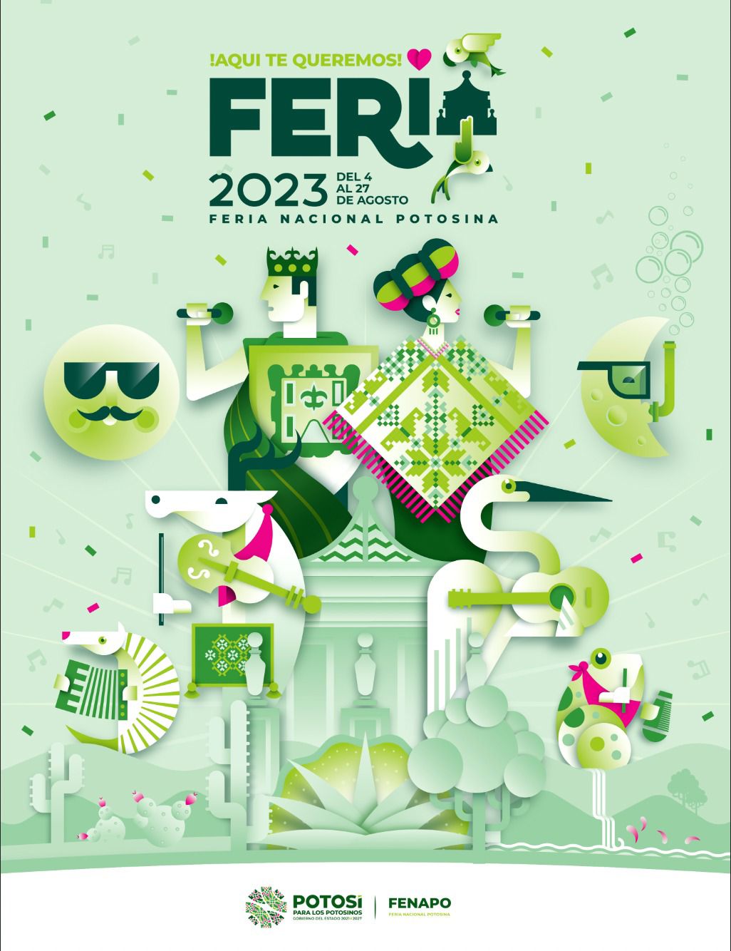 CARTEL DE FENAPO 2023, REFLEJA TODO EL ESTADO Y TODO EL APOYO A SLP