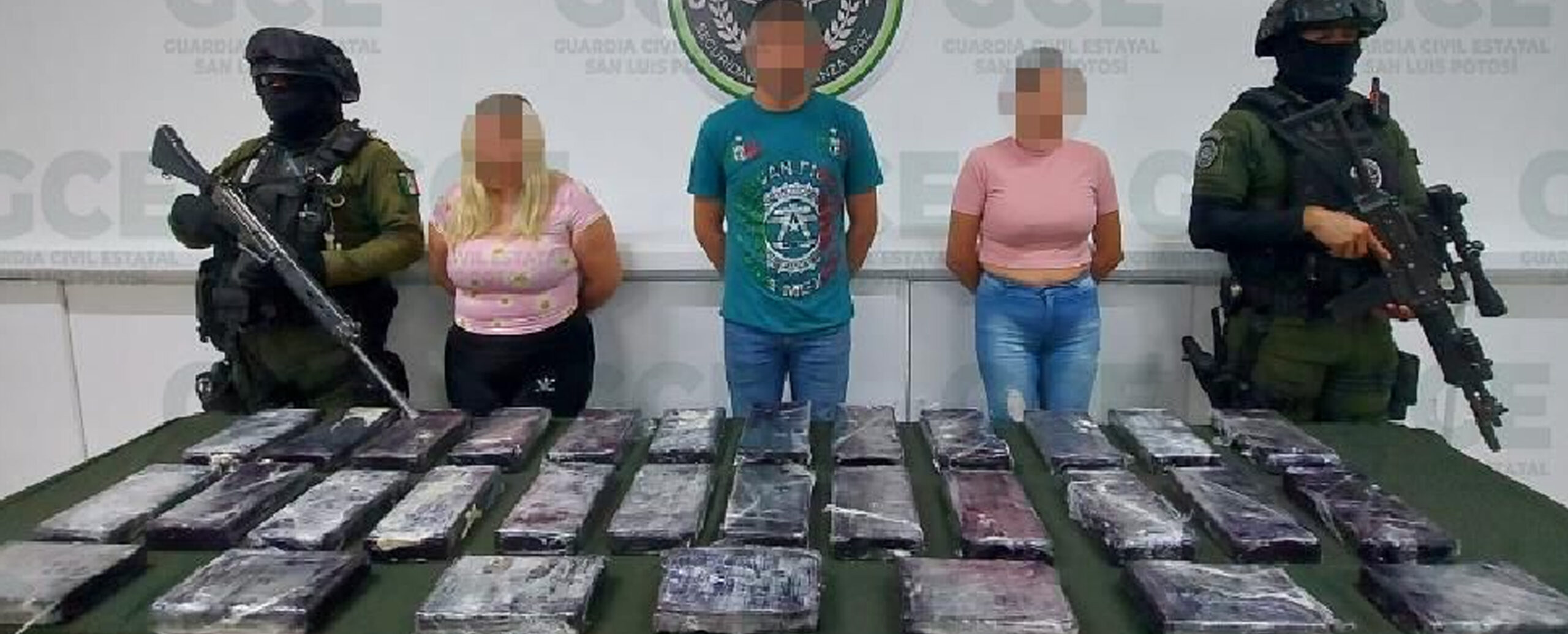 ASEGURAN MÁS DE 30 KILOGRAMOS DE COCAÍNA EN VILLA HIDALGO; DOS MUJERES Y UN HOMBRE ESTÁN DETENIDOS