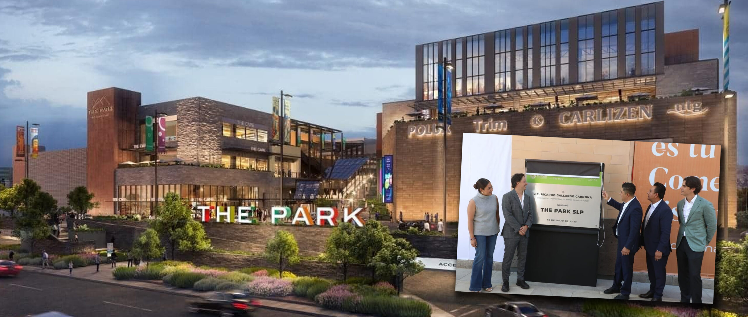 GALLARDO ASISTE A INAUGURACIÓN DEL CENTRO COMERCIAL “THE PARK”