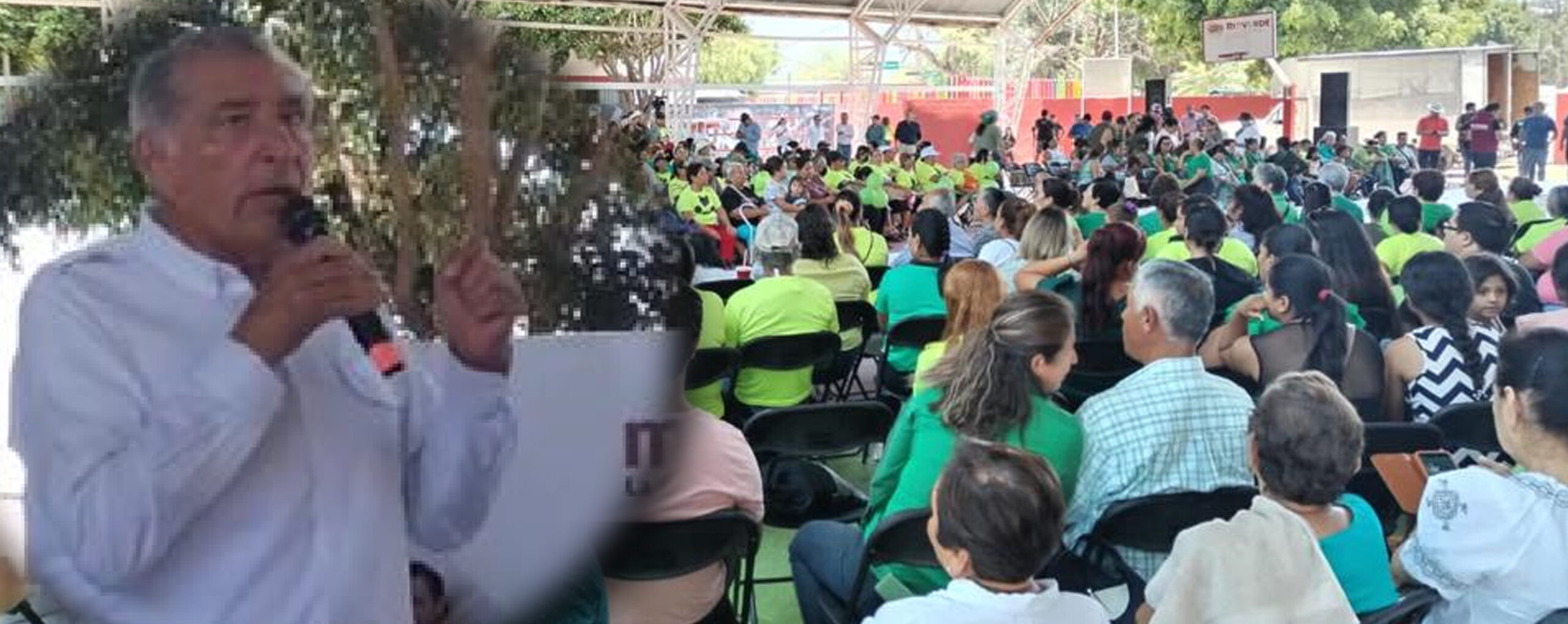 EVENTO DE ADÁN AUGUSTO SE PINTÓ DE VERDE… EN RIOVERDE