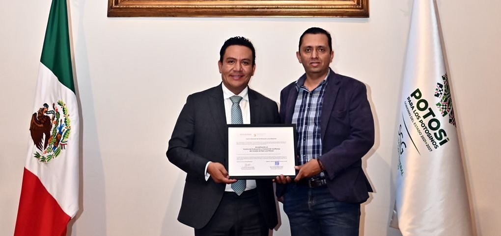 ESTADO CERTIFICA Y ACREDITA AL CENTRO DE EVALUACIÓN Y CONTROL DE CONFIANZA