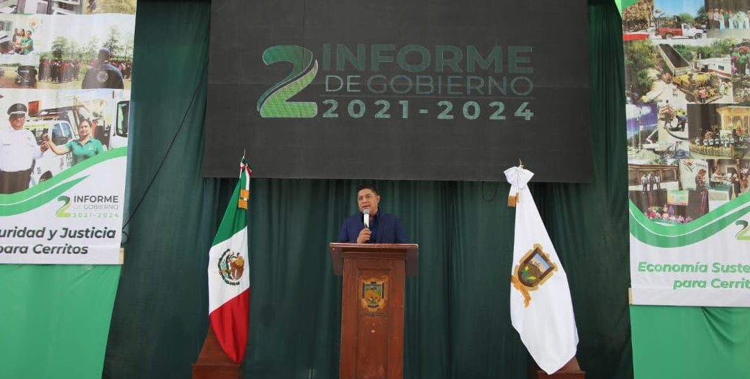 GOBERNADOR ASISTE A SEGUNDO INFORME DEL MUNICIPIO DE CERRITOS