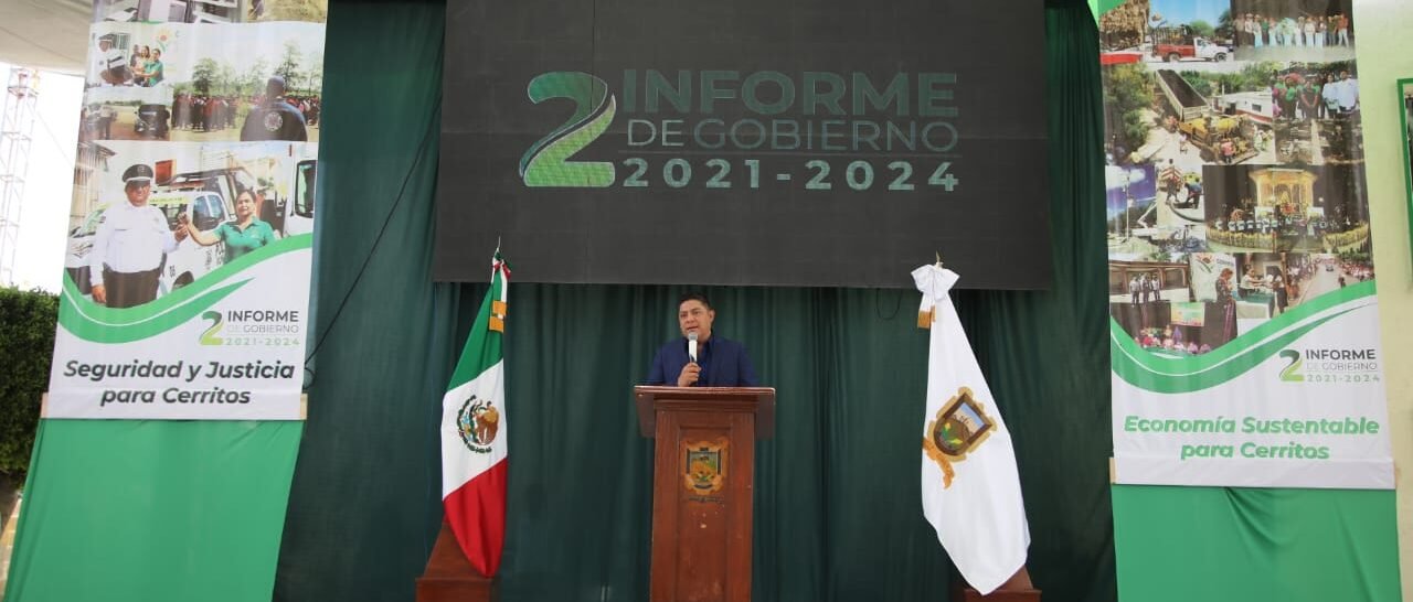 GOBERNADOR ASISTE A SEGUNDO INFORME DEL MUNICIPIO DE CERRITOS