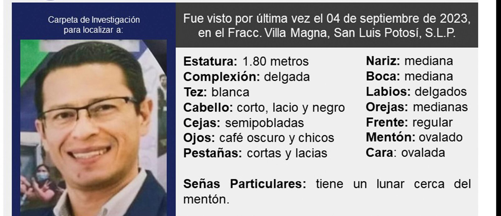 CONFIRMAN DESAPARICIÓN DE EJECUTIVO DE ´VALEO MÉXICO´ EN LA CAPITAL POTOSINA