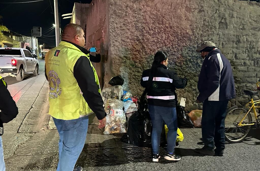 24 PERSONAS EN SITUACIÓN VULNERABLE FUERON ATENDIDAS POR BAJAS TEMPERATURAS