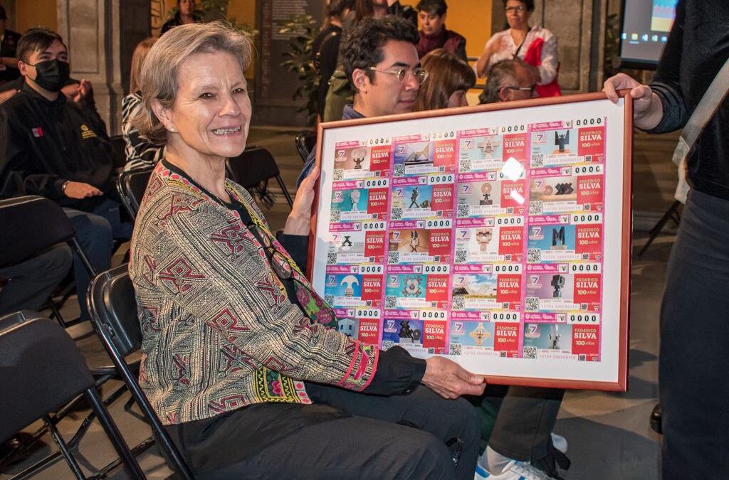 CONMEMORAN CENTENARIO DEL NATALICIO DE FEDERICO SILVA CON BILLETE DE LOTERÍA