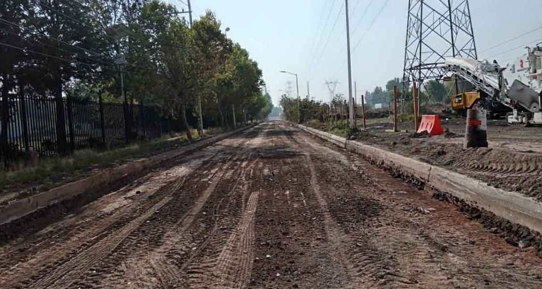 AVANZAN OBRAS DE REHABILITACIÓN DE VIALIDADES EN ZONA INDUSTRIAL