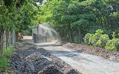 REHABILITAN CAMINO RODEO DE LA CRUZ-LA PIMIENTA, EN SAN MARTÍN CHALCHICUAUTLA