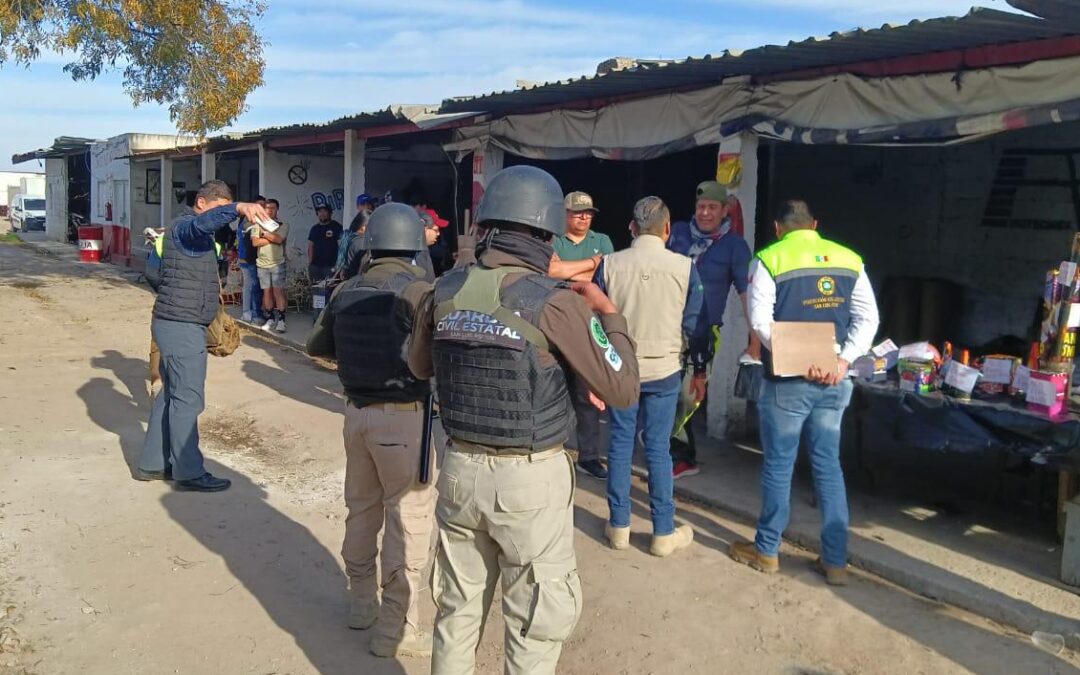 445 KILOGRAMOS DE PIROTECNIA FUERON ASEGURADOS EN OPERATIVOS DE PROTECCIÓN CIVIL