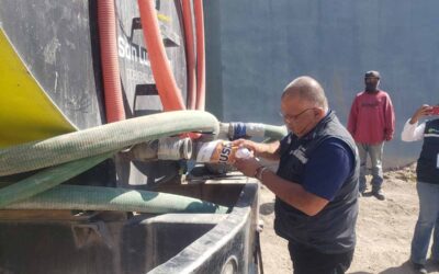 GOBIERNO REALIZA SUPERVISIÓN SANITARIA A PIPAS DE DISTRIBUCIÓN DE AGUA