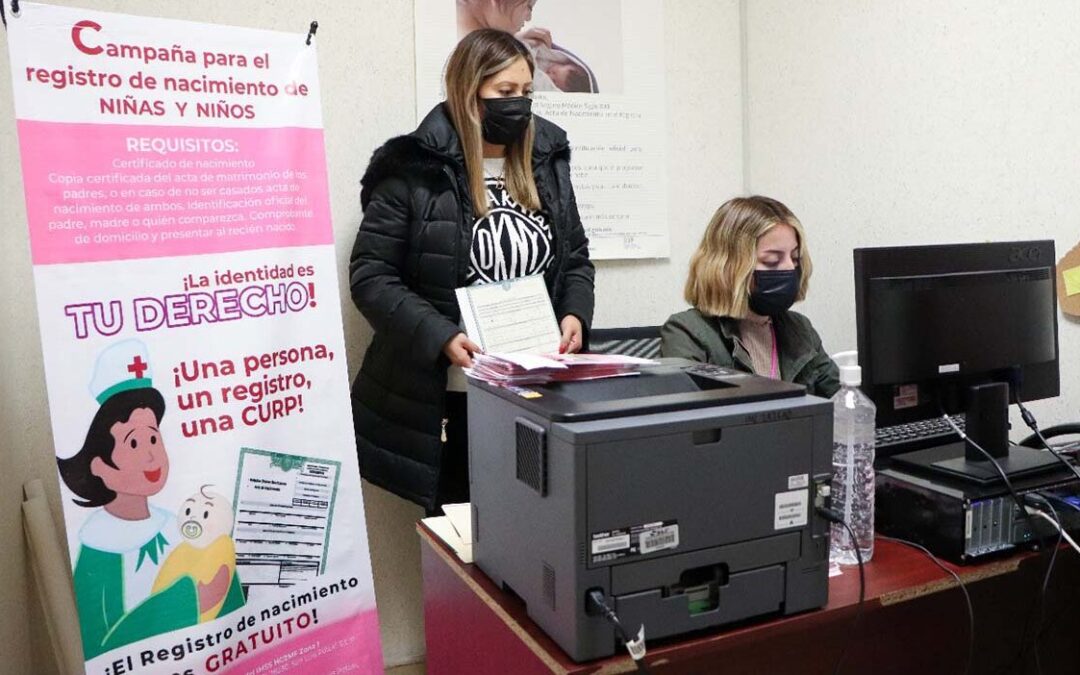 REALIZAN ACCIONES DE MEJORA EN EL REGISTRO CIVIL