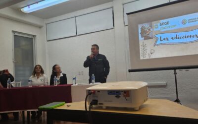 PROMUEVEN PREVENCIÓN DE ADICCIONES EN PLANTELES EDUCATIVOS