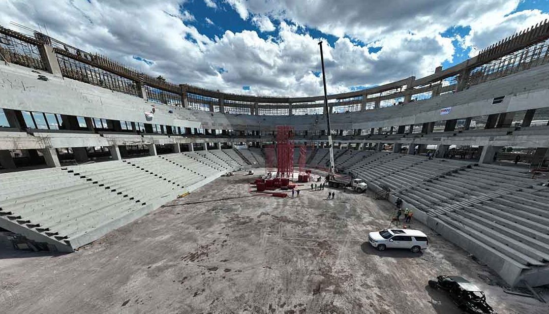 REALIZAN SUPERVISIÓN EN CONSTRUCCIÓN DE LA ARENA POTOSÍ