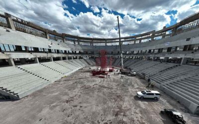 REALIZAN SUPERVISIÓN EN CONSTRUCCIÓN DE LA ARENA POTOSÍ