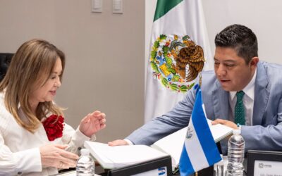 EMBAJADORA DE EL SALVADOR SE REUNE CON GOBERNADOR DE SLP