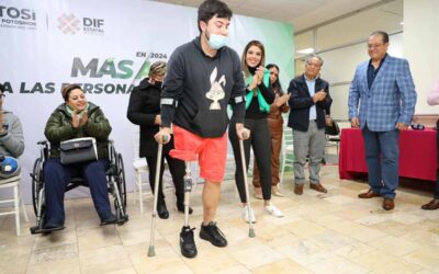 ENTREGAN MÁS PRÓTESIS Y ÓRTESIS A PERSONAS CON DISCAPACIDAD