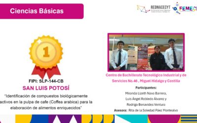RECONOCEN A GANADORES DE LA FERIA MEXICANA DE CIENCIAS