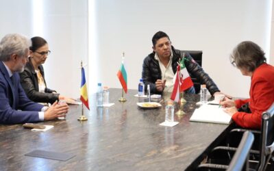 EMBAJADORES DE BULGARIA, AUSTRIA Y RUMANIA SE REUNEN CON GOBERNADOR DEL ESTADO