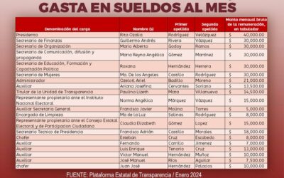 IMPUESTOS DE LOS CIUDADANOS PARAN EN LAS BOLSAS DE LOS POLÍTICOS