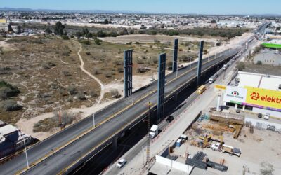 PUENTE VEHICULAR EN CIRCUITO POTOSÍ SE INAUGURARÁ EN BREVE: SEDUVOP