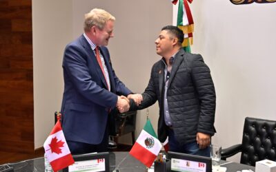 TITULAR DEL EJECUTIVO ESTATAL RECIBE A EMBAJADOR DE CANADÁ