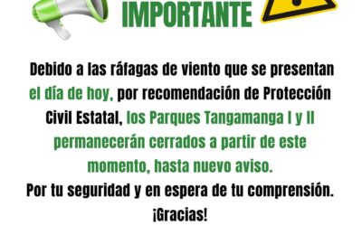 Medidas Preventivas en San Luis Potosí: Parques Tangamanga Clausurados por Condiciones Climáticas