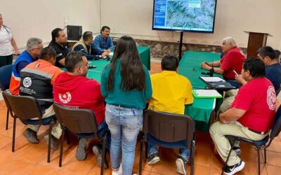 ESTABLECEN PUESTO DE MANDO DE INCENDIOS EN PARQUE TANGAMANGA I