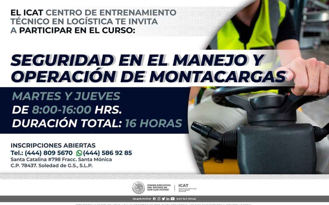 OFRECEN CURSOS DE MANEJO DE MONTACARGAS