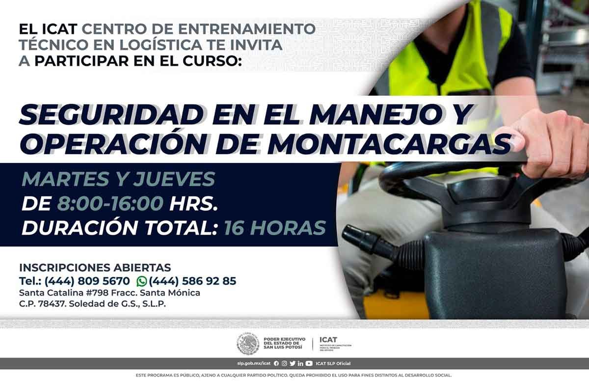 OFRECEN CURSOS DE MANEJO DE MONTACARGAS