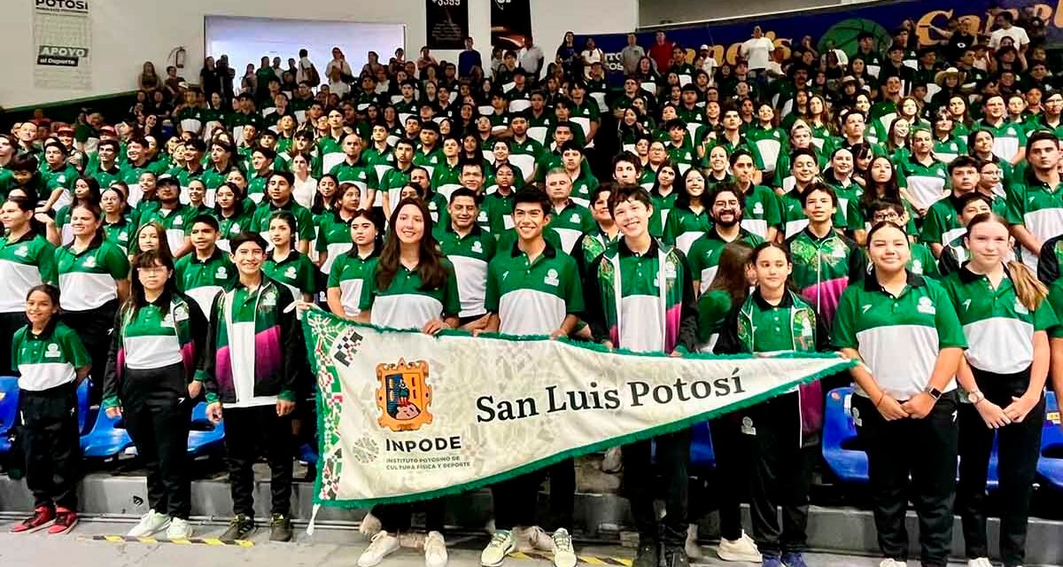 ABANDERAN A DELEGACIÓN POTOSINA QUE PARTICIPARÁ EN JUEGOS NACIONALES CONADE 2024 
