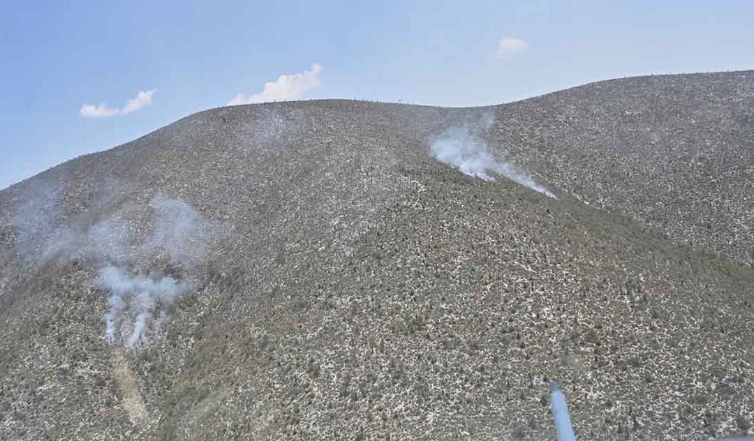 SUPERVISAN INCENDIO EN LA PEÑA, MATEHUALA