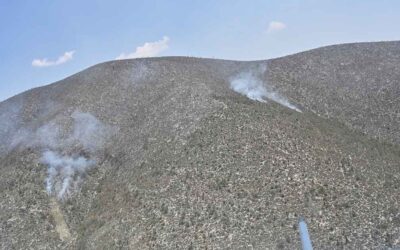 SUPERVISAN INCENDIO EN LA PEÑA, MATEHUALA