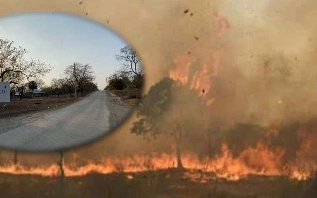 “LLEGÓ A DESTIEMPO” LA AYUDA DE GOBIERNO PARA COMBATIR EL INCENDIO EN EL EJIDO ZARAGOZA