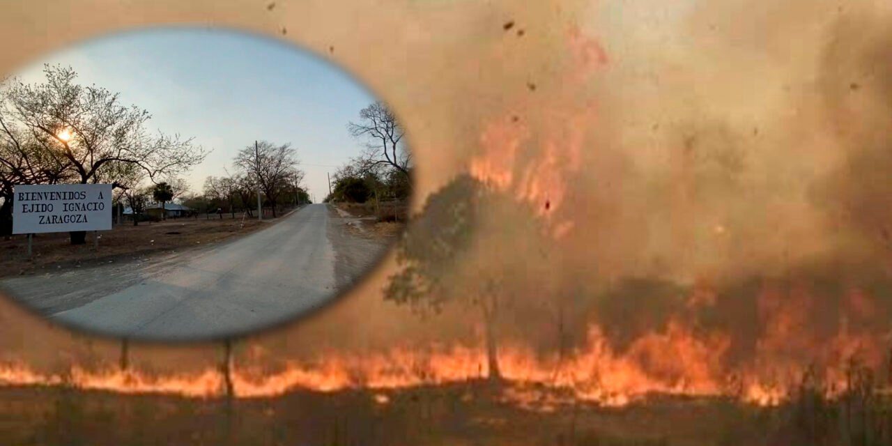 “LLEGÓ A DESTIEMPO” LA AYUDA DE GOBIERNO PARA COMBATIR EL INCENDIO EN EL EJIDO ZARAGOZA