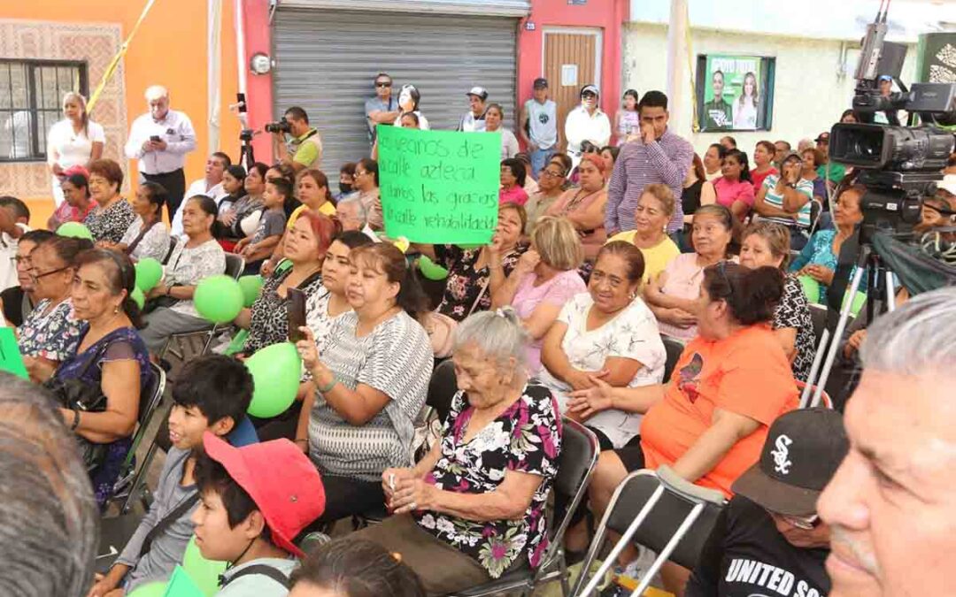 HABITANTES DEL BARRIO DE TLAXCALA RECONOCEN APOYO DEL GOBERNADOR