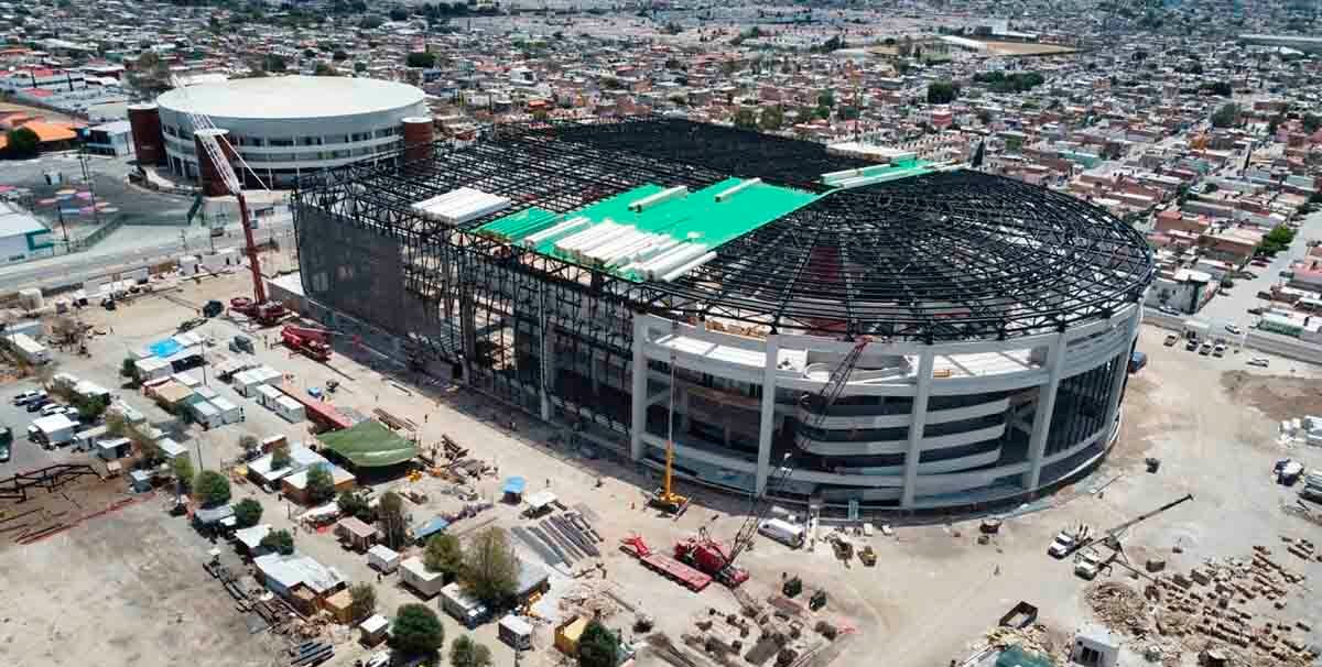 NUEVA ARENA POTOSÍ AL 70 POR CIENTO DE AVANCE EN CONSTRUCCIÓN