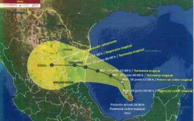 VIGILAN SISTEMA CICLÓNICO POR PRONÓSTICO DE LLUVIAS EN SLP
