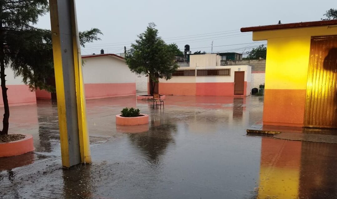 MONITOREAN CONDICIONES DE PLANTELES ESCOLARES ANTE LLUVIAS